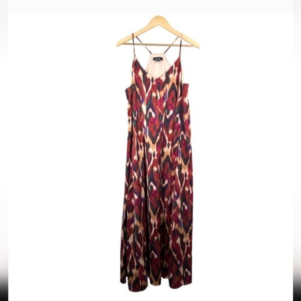 Nicole Miller Vibrant Patterned Maxi Dress